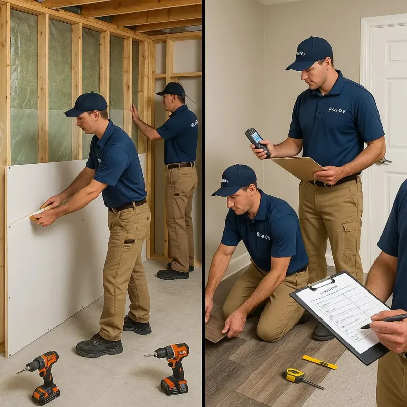 Repairs and Reconstruction process in Fair Plain, MI